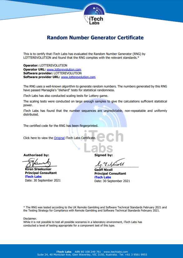 iTech Labs Certification
